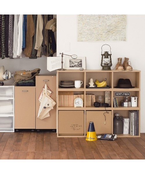 無印良品（ムジルシリョウヒン）の「パルプボードボックスキャスター付