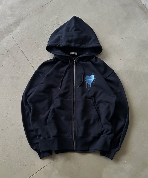 HEART LOGO FULL-ZIP HOODIE / ハートロゴフルジップフーディ