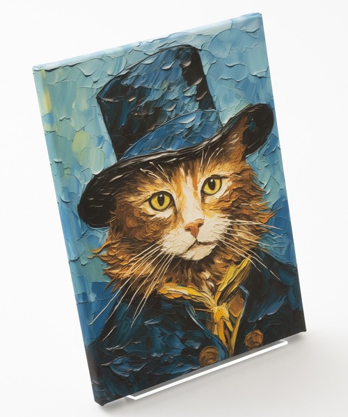 セール】猫 デザイン 世界の名画 壁掛け アートキャンバス（ポスター