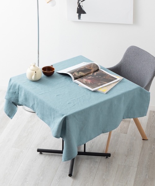 セール】洗いざらし 天然麻 100% テーブルクロス 100×140cm 吸水速乾