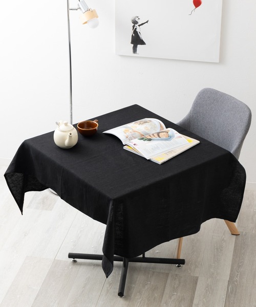 セール】洗いざらし 天然麻 100% テーブルクロス 100×140cm 吸水速乾