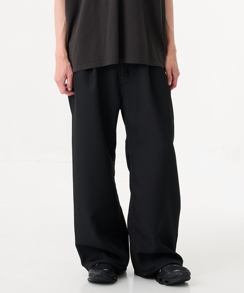 Jieda】WIDE ONE TUCK STRAIGHT PANTS（スラックス）｜Jieda（ジエダ