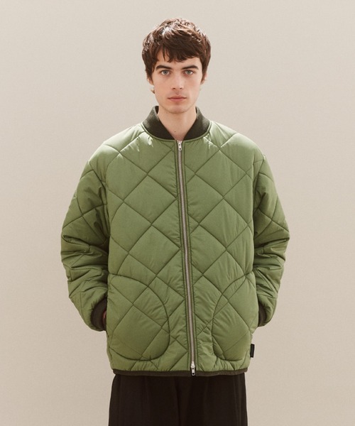 セール】Big Quilt Zipped Bomber Jacket Mens / ビッグ キルト
