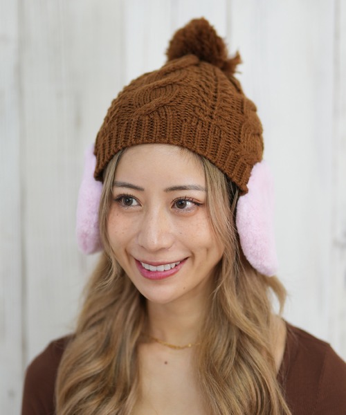 FIVETOOL/ファイブツール ビーニー 耳あてボンボンワッチ ニット帽 RH