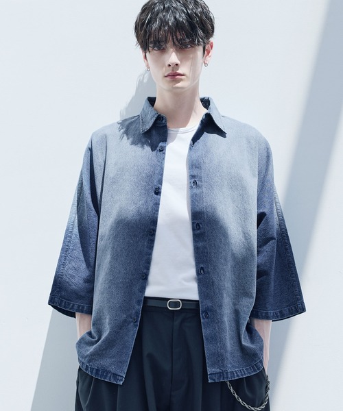 セール】リッチドレープスムースビッグシルエットドルマンシャツ TPU