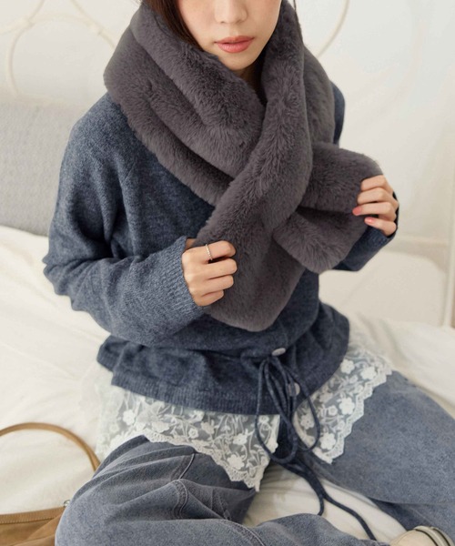 セール】フェイクファーティペット（マフラー）｜CHAN ME（チャンミ