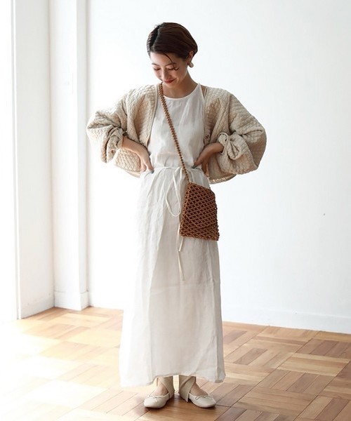 TODAYFUL（トゥデイフル）の「リネンエプロンドレス（ワンピース