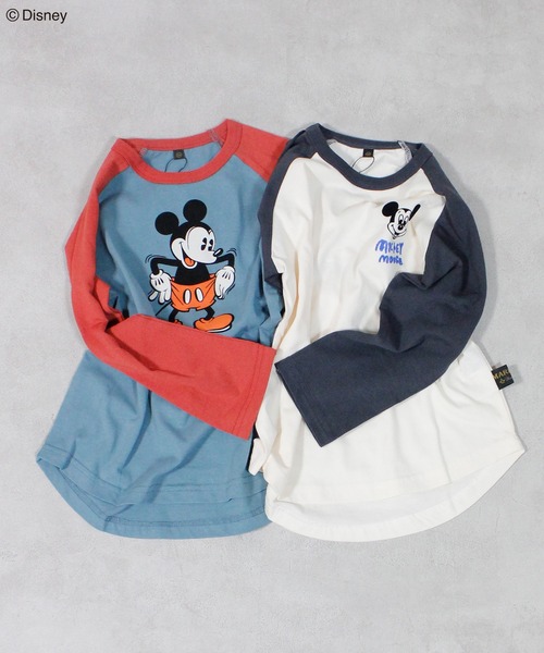 希少 70s Disney ディズニー ミッキーマウス ラグラン Tシャツ 激レア