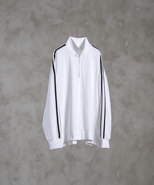 extra quality Ring half zip long T / エクストラクオリティーリング