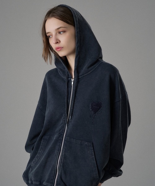 26SS HEART LOGO FULL-ZIP HOODIE / ハートロゴフルジップフーディ