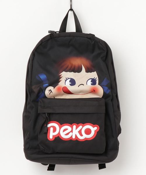 E-COME（イーカム）の「不二家 ペコちゃん 600Dプリント刺繍デイパック