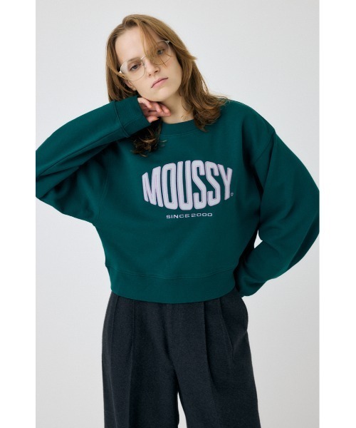 ZOZO・一部店舗限定】PATCHED OVAL MOUSSY LOGO プルオーバー