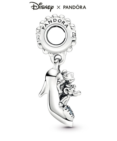 PANDORA（パンドラ）の「ディズニー シンデレラ ガラスの靴 ＆ ネズミ