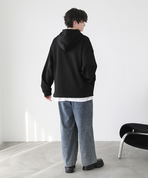 ビッグシルエットダンボールポンチヘビーウェイトパーカー（パーカー