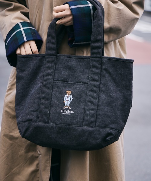 テディベア 刺繍 トートバッグ A4サイズ収納可能 ACR 931001（トート