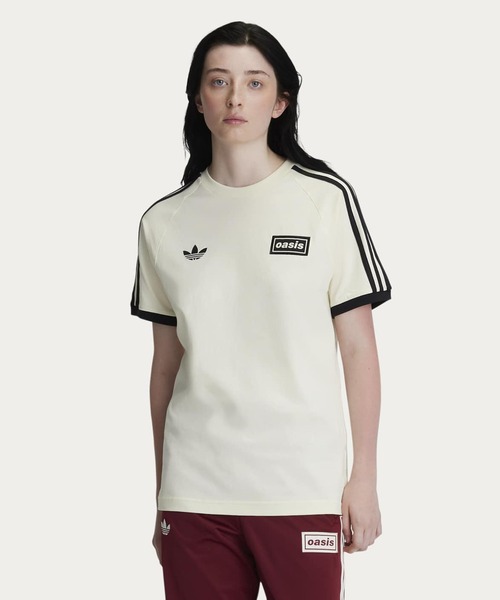 adidas Originals × Oasis ツアースリーストライプス Tシャツ