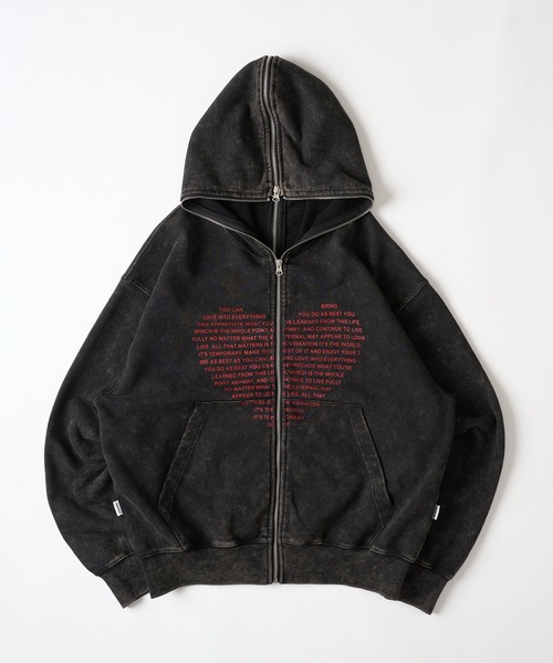 WISH FOR EVER × ONCILY 】HEART COLLAB FULL-ZIP HOODIE/ハートコラボ