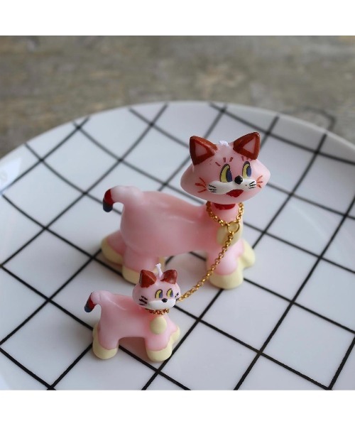 fridge（フリッジ）の「【OLGA】オルガ GOOSE CANDLE PINK CATS ピンク