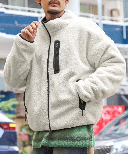 セール】リバーシブルボア中綿ジャケット（ブルゾン）｜LUXSTYLE（ラグ