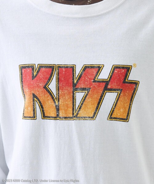 セール】KISS ロゴ ロンT / ロックTシャツ / バンドTシャツ（T