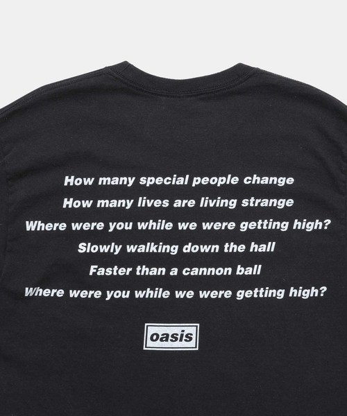 oasis for ADAM ET ROPE'】SONG LYRICS T-shirt(長袖)（Tシャツ