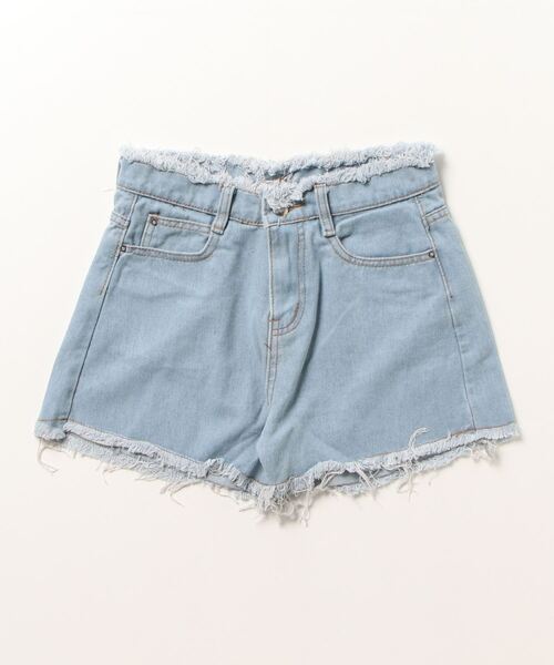 Dream garden（ドリームガーデン）の「フリンジデニムショートパンツ
