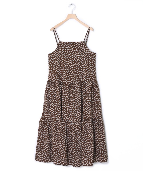 w closet（ダブルクローゼット）の「花柄プリントティアードキャミ