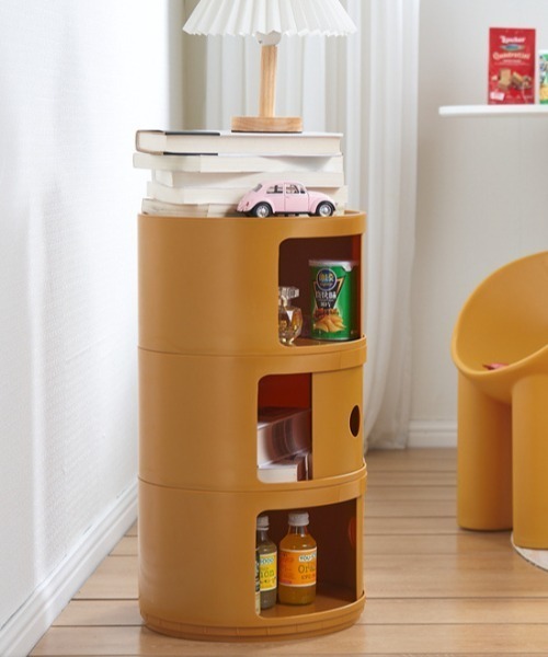 コンテンポラリーオープン収納チェスト3段（家具）｜Made in I（メイド