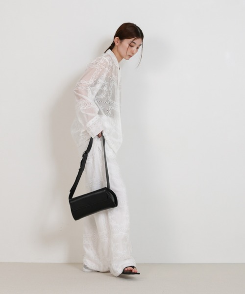 セール】お気に入り3万件突破!ベルトショルダー横長バッグ（ショルダー