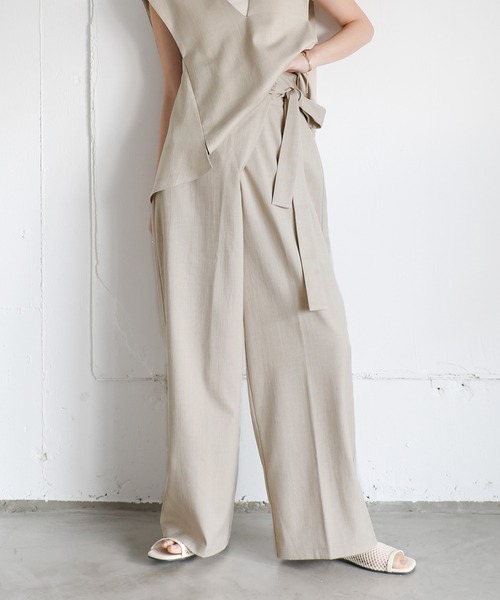 セール】【Et】Wrap Belt Wide Pants（スラックス）｜select MOCA Et
