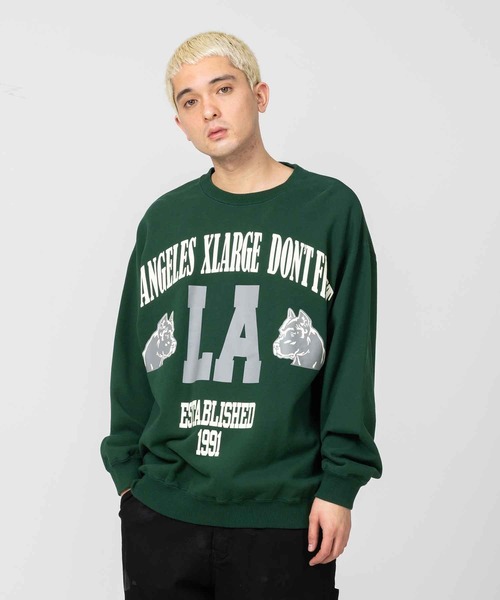 XLARGE（エクストララージ）の「BIG PRINT CREW NECK SWEAT