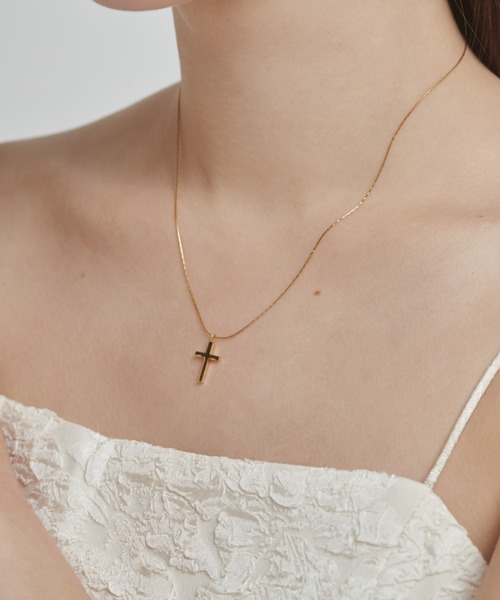 セール】【 金属アレルギー対応 】 クロスネックレス サージカル