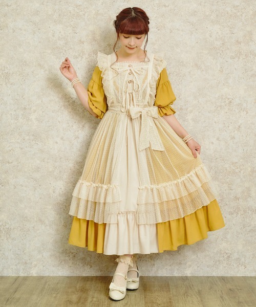 axes femme（アクシーズファム）の「ドットチュールエプロン