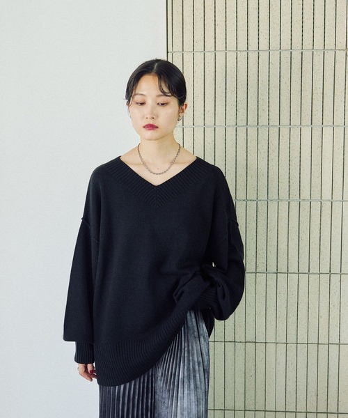 セール】7ゲージVネックプルオーバー 133269（ニット/セーター