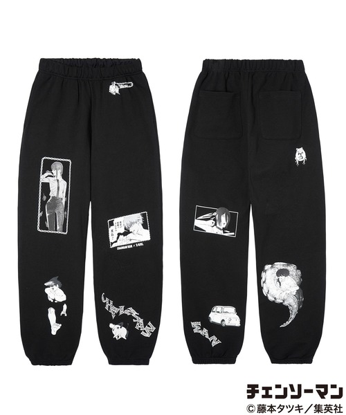 X-girl（エックスガール）の「X-girl × CHAINSAW MAN SWEAT PANTS