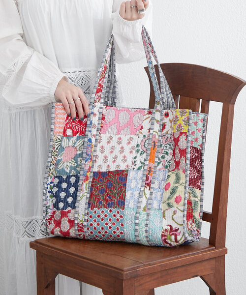 新色登場！】【India series】パッチワークトートバッグ（ショルダー