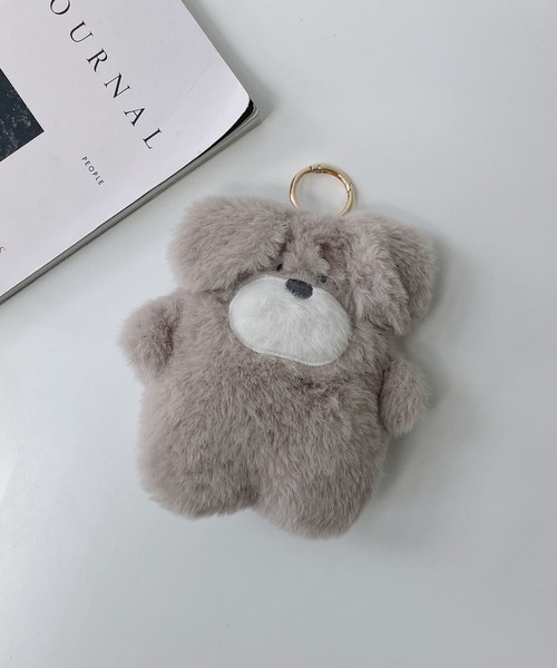 ♪スフレアニマルキーリング付きミニポーチ（キーケース/キー