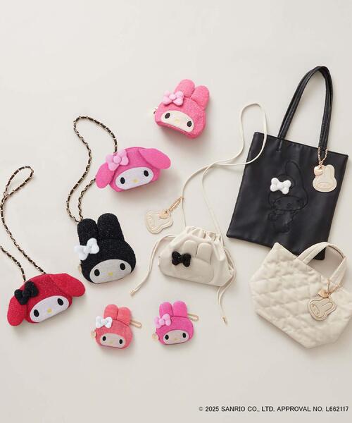 セール】【マイメロディ】フェイス型キラキラシェルポーチ（ポーチ