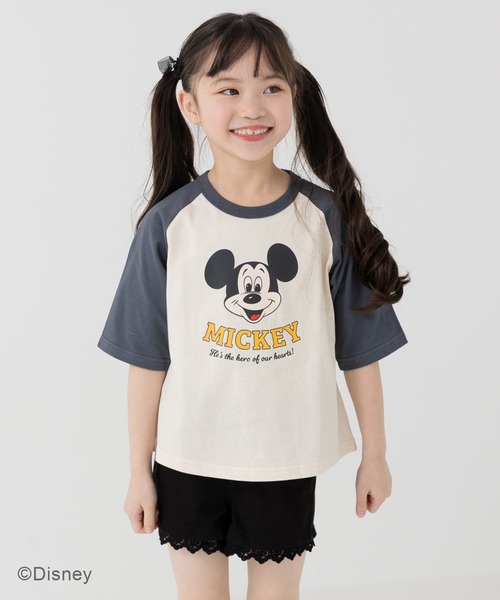 セール】〈ディズニー〉ミッキーマウス/ラグラン半袖Tシャツ（Tシャツ
