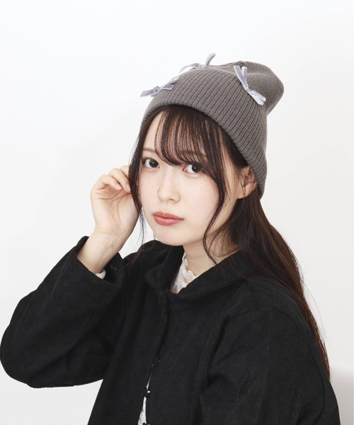 リボンニット帽（ニットキャップ/ビーニー）｜BACKYARD FAMILY（バック