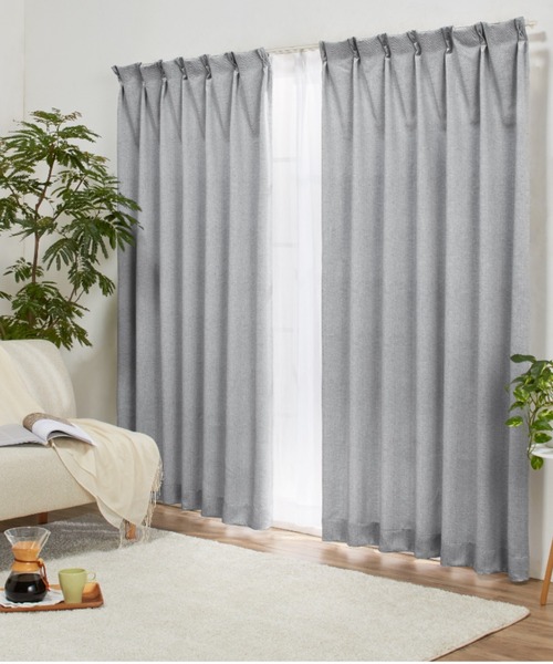 セール】【3級遮光】カーテン＆レース4枚組（同色タッセル付