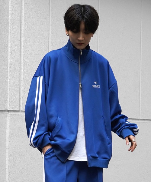 セール】【96thes】韓国ストリート ビッグシルエット ワンポイント刺繍