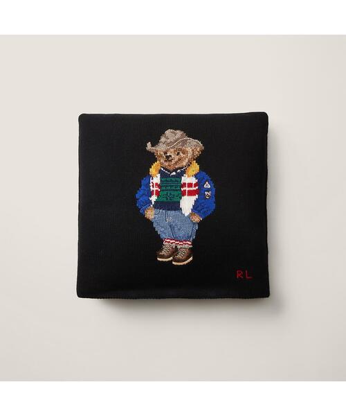 スキー Polo ベア スロー ピロー（クッション/クッションカバー