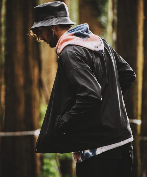 セール】【NO ID.】Synthetic Leather Big Coach Jacket