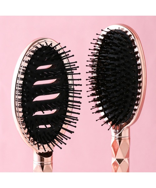 シヴ ベントオーバルヘアブラシ シャイニーピンクゴールド（その他