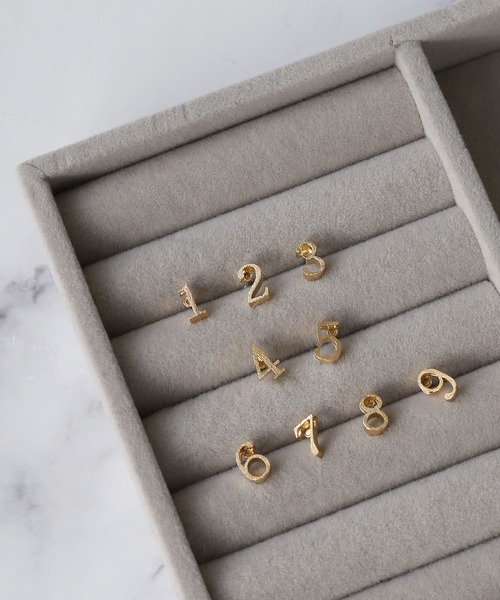 ナンバー・数字ピアス〈片耳用〉【ZOZOTOWN限定】（ピアス（片耳用