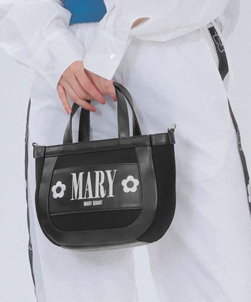 MARY QUANT（マリークワント）の「メッシュMARYロゴ刺繍 2WAY