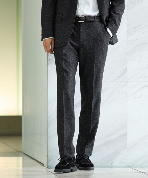 セール】【限定展開】先染めメランジ スラックス（セットアップ対応