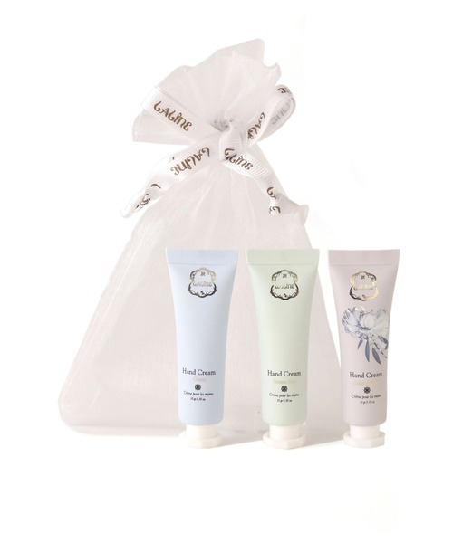 Laline（ラリン）の「プチハンドクリーム10g 3本セット (バイオレット