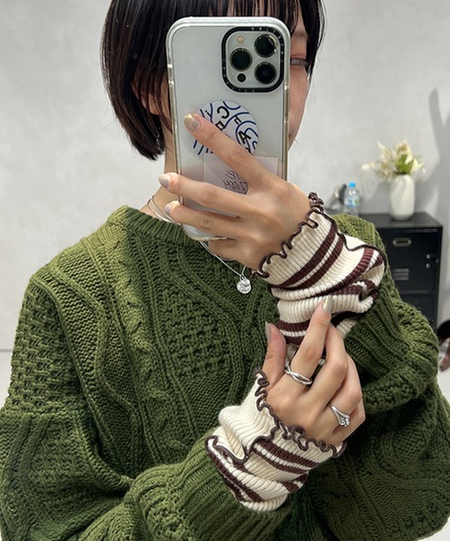 kutir（クティール）の「【新色追加】リメイクライクアームウォーマー